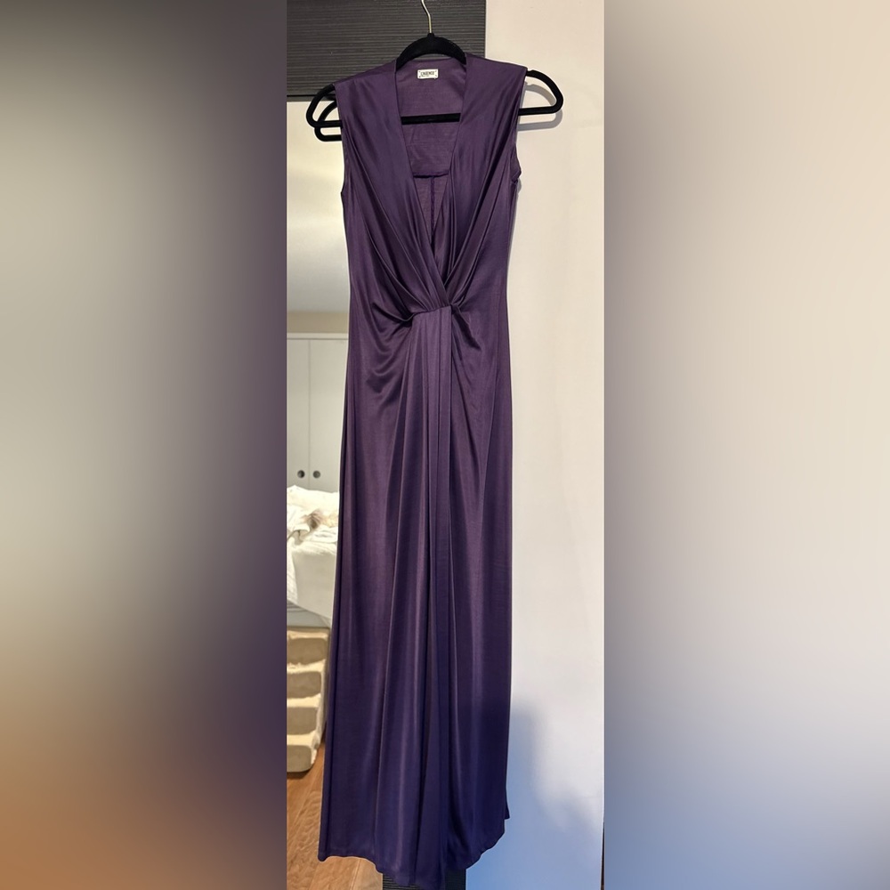 L’agence long purple dress